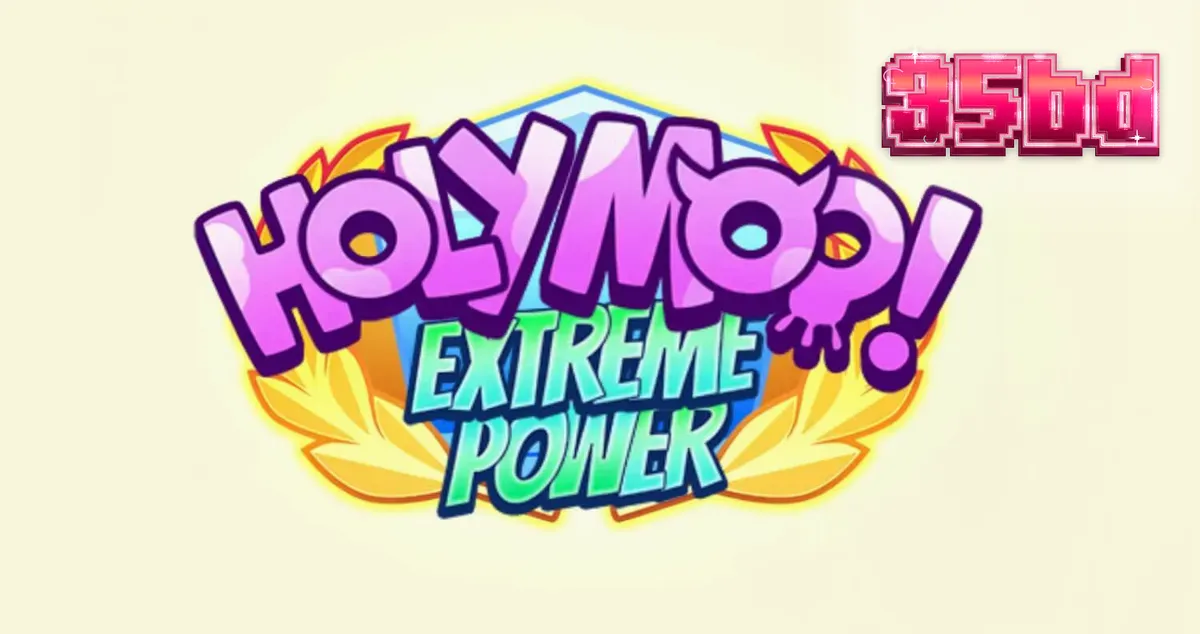 Holy Moo! Extreme Power স্লট গেমের গ্রিক দেবতা গরু চরিত্র এবং রঙিন ইন্টারফেস